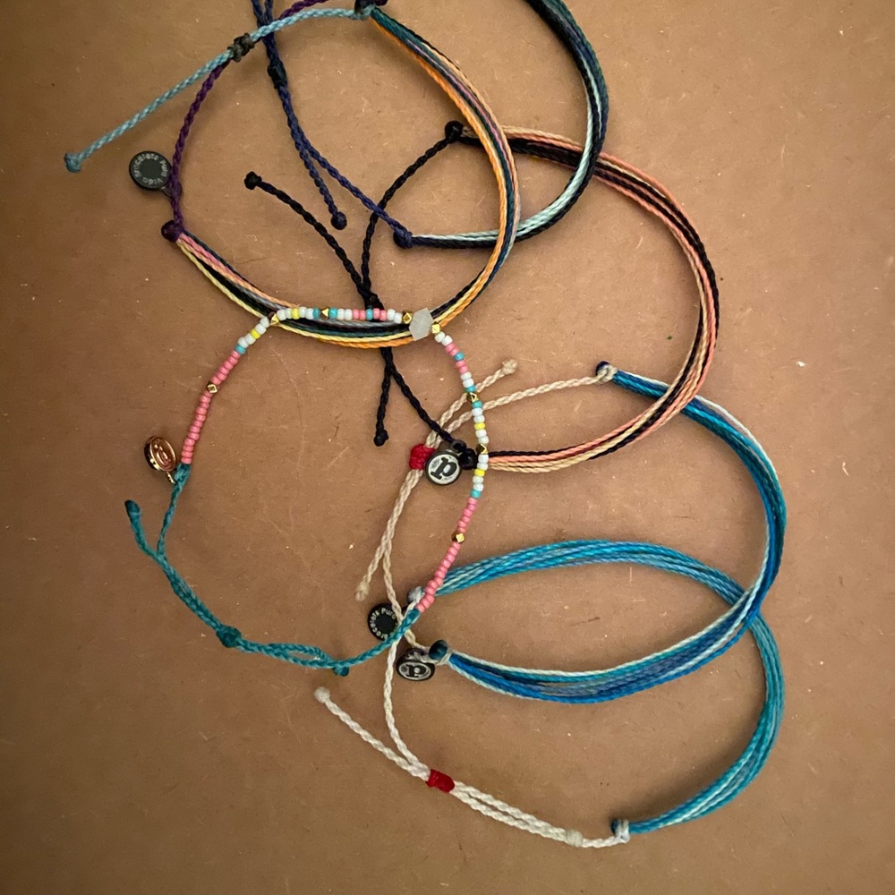 6 PuraVida Bracelets. Valued at an estimated $48